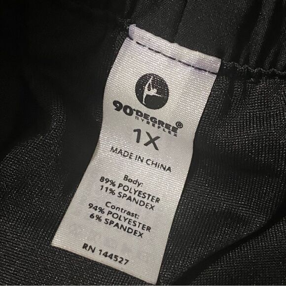 NWT 90 Degree By Reflex Activewear  Shorts with built in underwear. Sz 1X - Picture 5 of 6